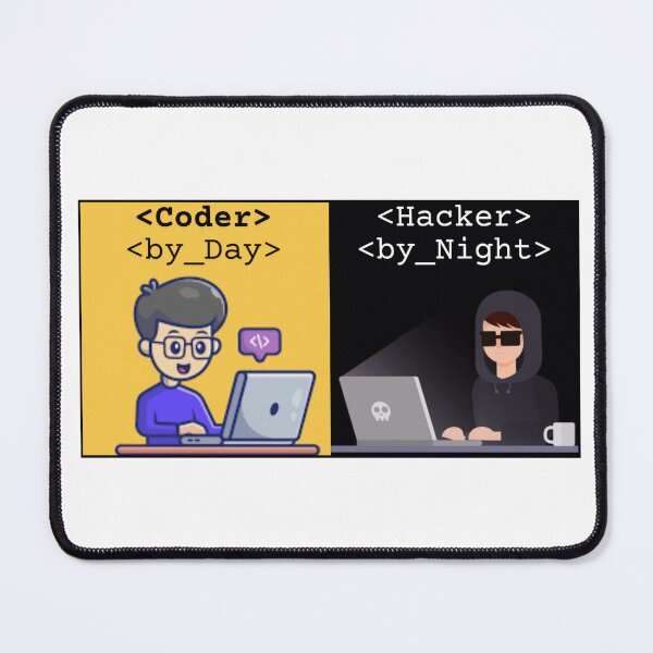 Item preview, Coder by Day. Hacker by Night designed and sold by Lucky Arts With Love.