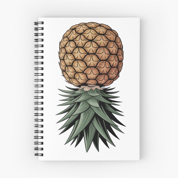 Item preview, Upside Down Pineapple Minimal Illustration – Tropical Fruit Art with Bold Vector Style designed and sold by flagylART.