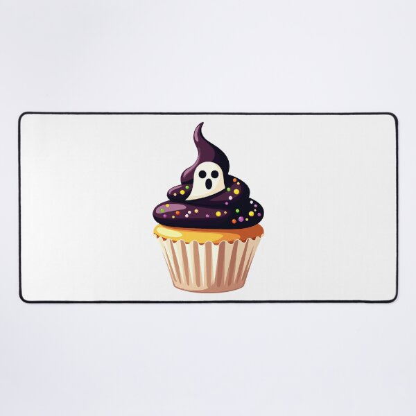 Item preview, Spooky Ghost Cupcake – Cute Halloween Dessert Illustration designed and sold by Horrify.