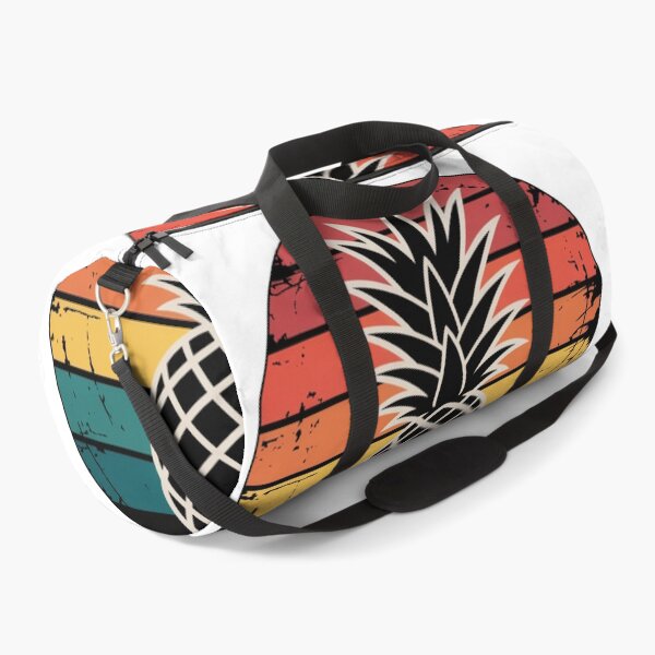 Item preview, Vintage Pineapple Illustration with Retro Sunset Stripes – Tropical Summer Aesthetic Art designed and sold by flagylART.