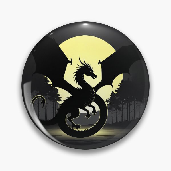 Item preview, Copy of Mystical Dragon Silhouette with Twisting Tail under Moonlit Sky Design designed and sold by NovaDigitalArt45.