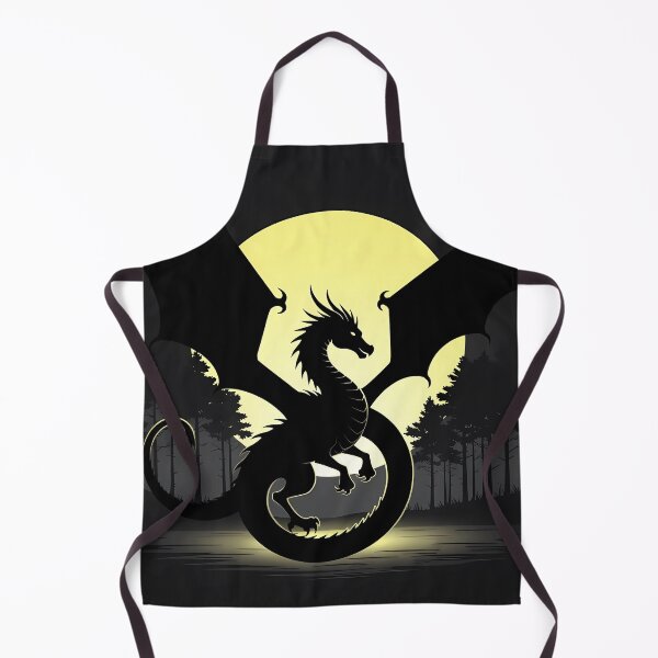 Item preview, Copy of Mystical Dragon Silhouette with Twisting Tail under Moonlit Sky Design designed and sold by NovaDigitalArt45.