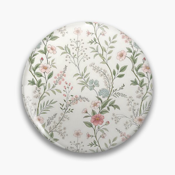 Item preview, Pastel Bloomscape – Petals, Cream & Garden Whimsy designed and sold by PatternFlux.