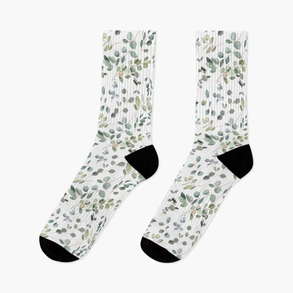 Item preview, Eucalyptus Leaves Watercolor Pattern designed and sold by WildAliceArt.