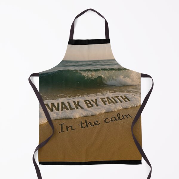 Item preview, WALK BY FAITH - In the Stillness - Peaceful Beach Art designed and sold by Urban-InkStudio.