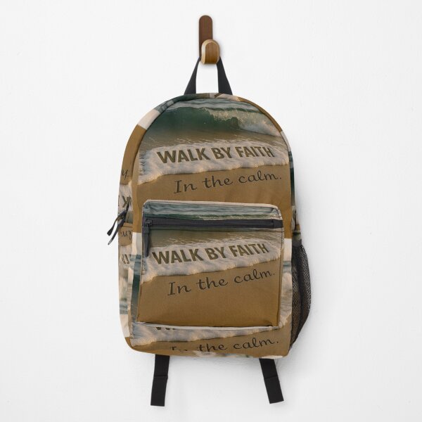 Item preview, WALK BY FAITH - In the Stillness - Peaceful Beach Art designed and sold by Urban-InkStudio.