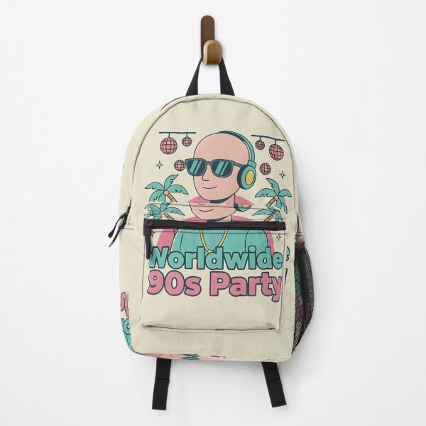 Item preview, Worldwide 90s Party T-Shirt – Retro DJ Vaporwave Aesthetic, Neon 90s Music Party Art designed and sold by ZyxDes.