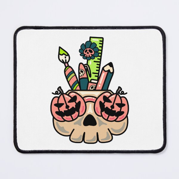 Item preview, Halloween Skull Pencil Holder – Cute Spooky School Illustration designed and sold by Horrify.