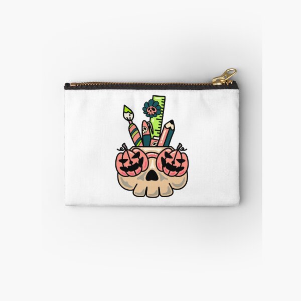 Item preview, Halloween Skull Pencil Holder – Cute Spooky School Illustration designed and sold by Horrify.