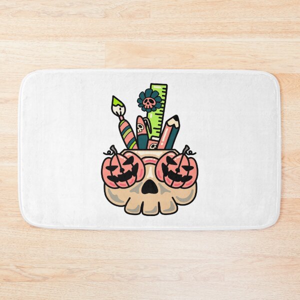 Item preview, Halloween Skull Pencil Holder – Cute Spooky School Illustration designed and sold by Horrify.