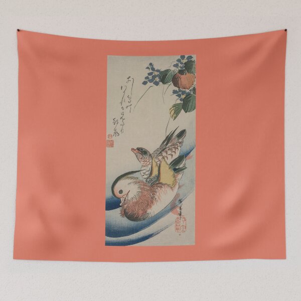 Item preview, Utagawa Hiroshige: Mandarin Ducks and Flowering Plants designed and sold by Tridentulus.
