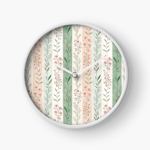 Item preview, Stripe Garden – Pastel Bands & Berry Bloom designed and sold by PatternFlux.
