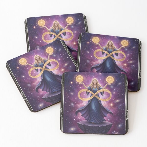 Item preview, Two of Pentacles - Cosmic Tarot Edition designed and sold by KYOFRAME.