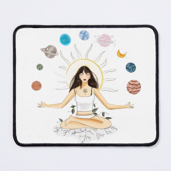 Item preview, meditation illustration designed and sold by Meghaillustrat.