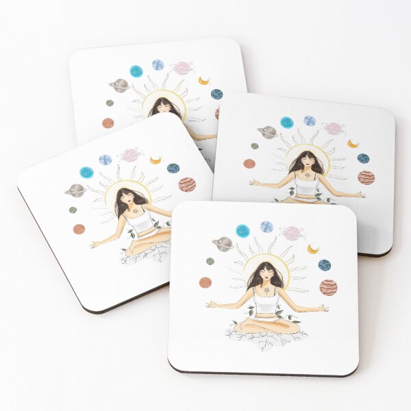 Item preview, meditation illustration designed and sold by Meghaillustrat.