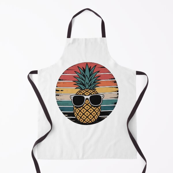Item preview, Cool Pineapple with Sunglasses – Retro Sunset Tropical Illustration Art designed and sold by flagylART.