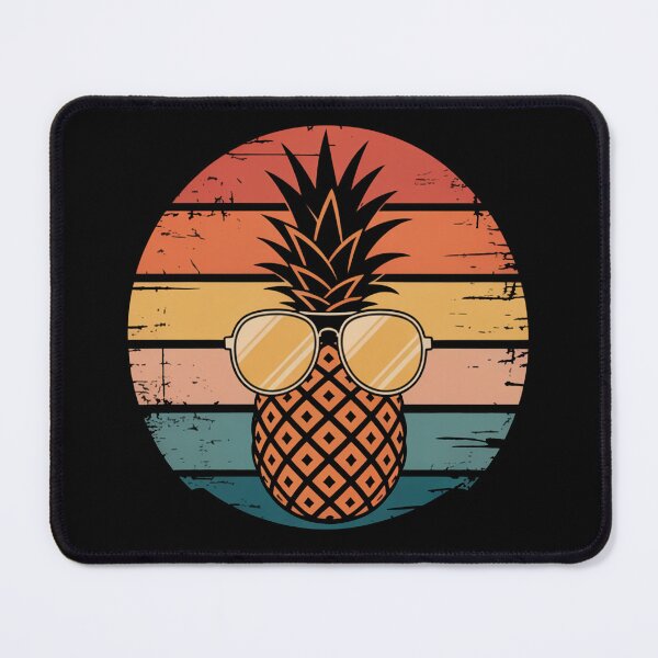 Item preview, Cool Pineapple with Sunglasses – Retro Sunset Tropical Illustration Art designed and sold by flagylART.