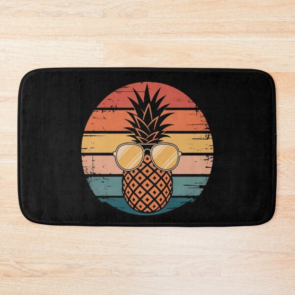 Item preview, Cool Pineapple with Sunglasses – Retro Sunset Tropical Illustration Art designed and sold by flagylART.