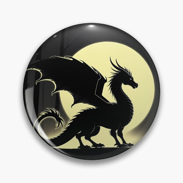 Item preview, Copy of Mystical Dragon Silhouette with Twisting Tail under Moonlit Sky Design designed and sold by NovaDigitalArt45.