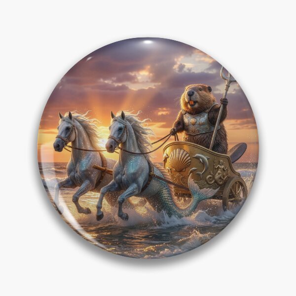 Item preview, Beaver Neptune in Drives His Sea Chariot designed and sold by Tridentulus.