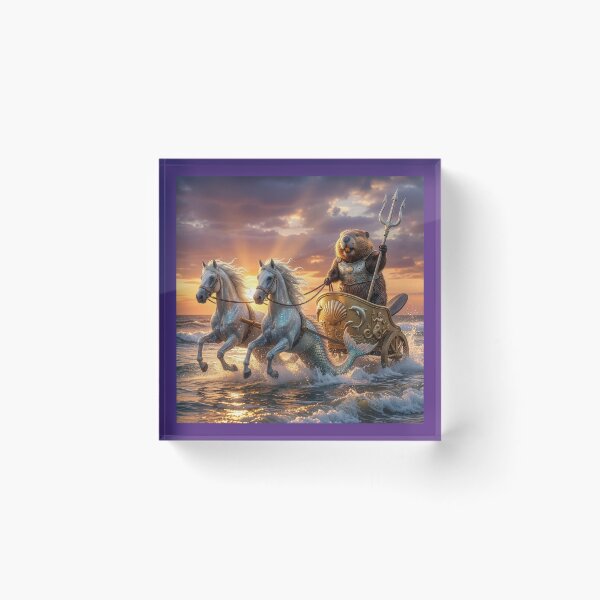 Item preview, Beaver Neptune in Drives His Sea Chariot designed and sold by Tridentulus.