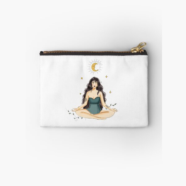 Item preview, meditation female illustration designed and sold by Meghaillustrat.