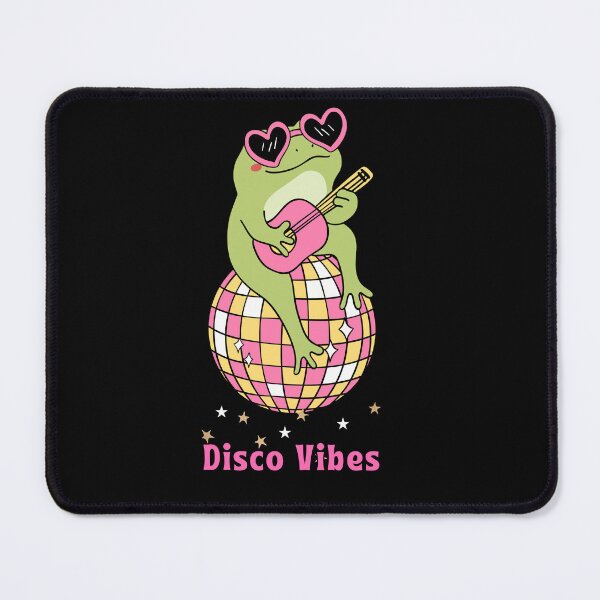 Item preview, Groovy Disco Frog Playing Guitar - Kawaii Retro Aesthetic designed and sold by SinghDesignHub.