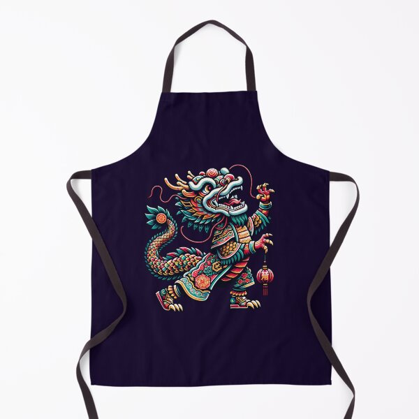 Item preview, Majestic Walking Chinese Dragon Holding A Red Lantern designed and sold by Trendsecne.