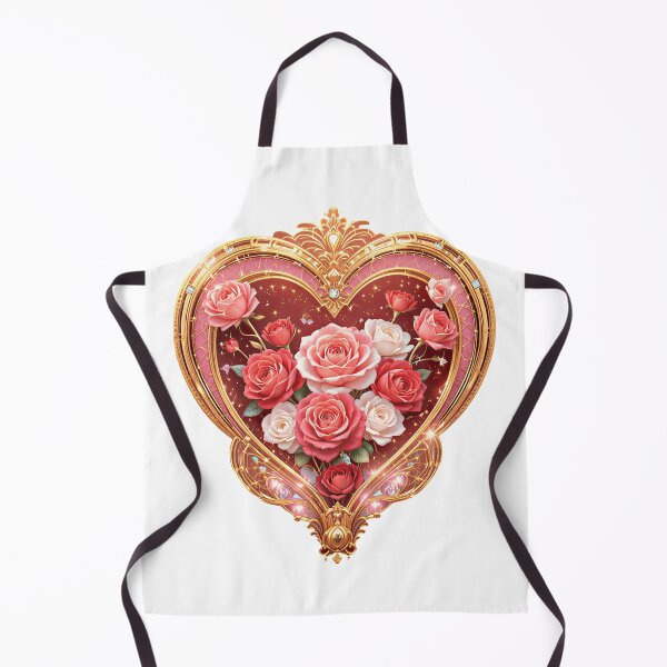 Item preview, Elegant Art Deco Rose Bouquet Valentine Heart Floral Art designed and sold by AQUILAKREO.
