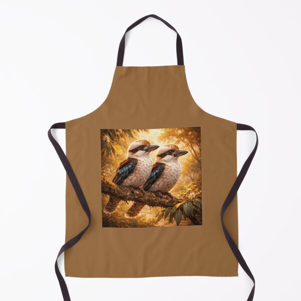 Item preview, Kookaburra Pair at Golden Hour – Whimsical Australian Wildlife Art designed and sold by GeoWild Designs.