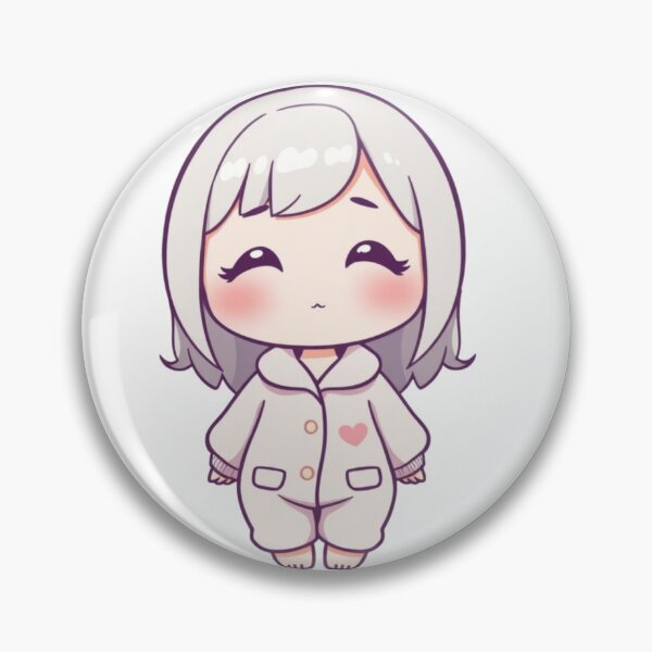 Item preview, Cute Kawaii Pajama Girl Illustration | Chibi Sleepy Girl Art for Stickers, T-Shirts & Digital Use designed and sold by CozyPops.