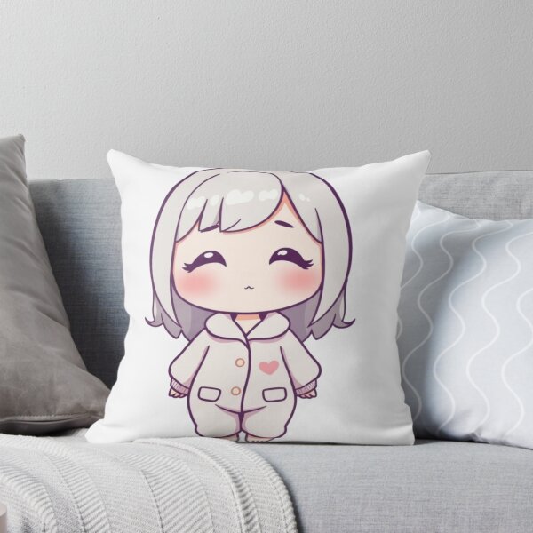 Item preview, Cute Kawaii Pajama Girl Illustration | Chibi Sleepy Girl Art for Stickers, T-Shirts & Digital Use designed and sold by CozyPops.