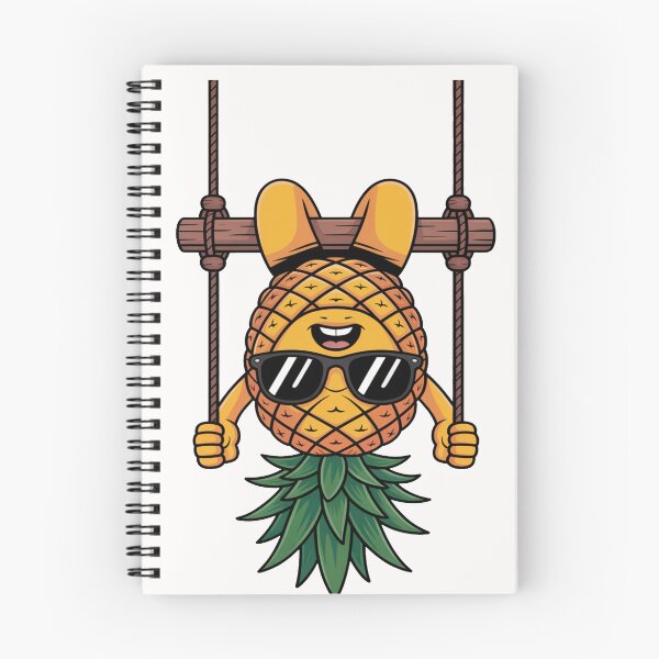 Item preview, Funny Upside Down Pineapple with Sunglasses – Playful Tropical Cartoon Illustration designed and sold by flagylART.
