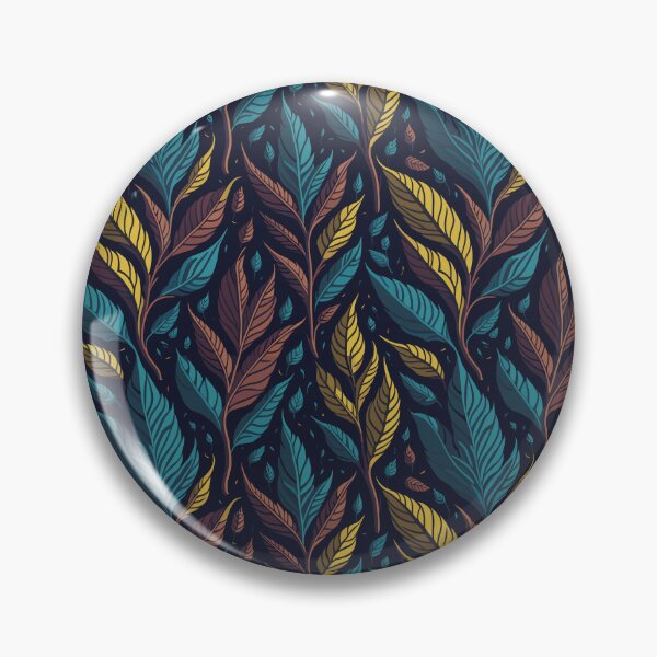 Item preview, Midnight Forest Foliage - Elegant Jewel-Toned Leaf Seamless Pattern designed and sold by PrithviApparels.