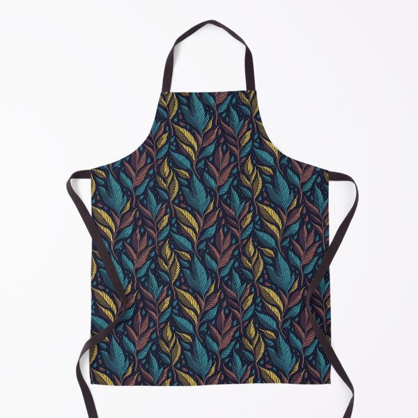 Item preview, Midnight Forest Foliage - Elegant Jewel-Toned Leaf Seamless Pattern designed and sold by PrithviApparels.