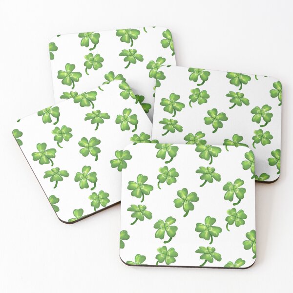 Item preview, Handdrawn Lucky Clover Leaves with Stem designed and sold by jepchan.