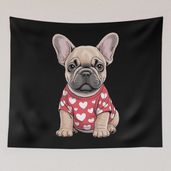 Item preview, French Bulldog Valentine Day Red Heart Love Puppy designed and sold by EllenJast.