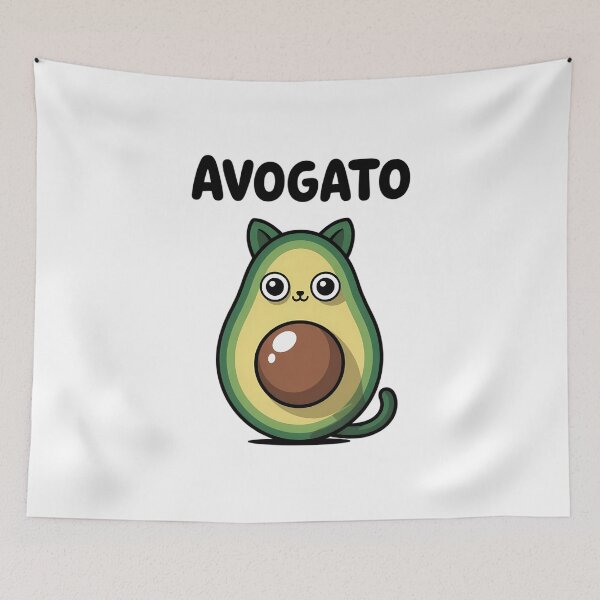 Item preview, Avogato Avocado Cat Vegetarian Vegan designed and sold by IdunayaStore.