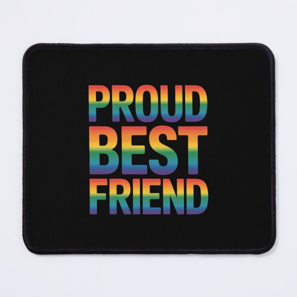 Item preview, Gay Ally Proud Best Friend Pride LGBT Rainbow Flag designed and sold by EllenJast.
