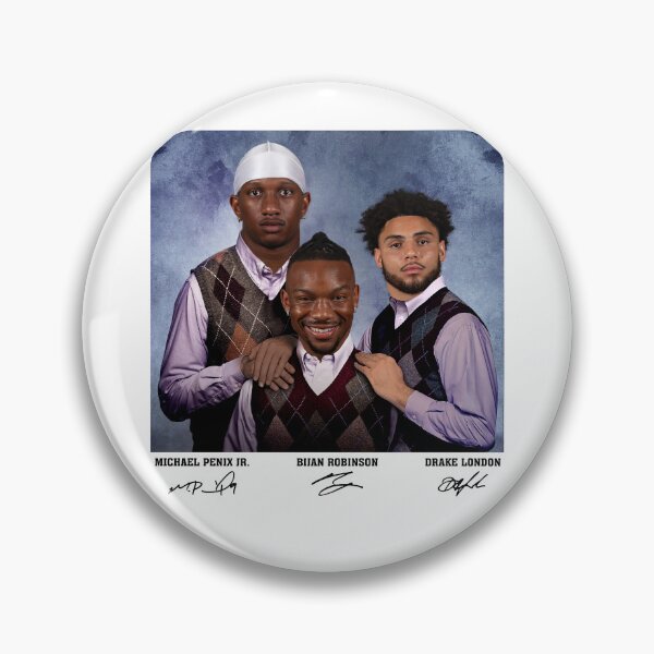 Item preview, Bijan Robinson Michael Penix Jr Drake London Football designed and sold by RebeccaLittlee.