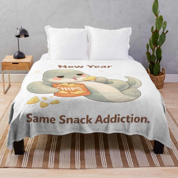 Item preview, New Year Same Snack Addiction designed and sold by The Kavi.