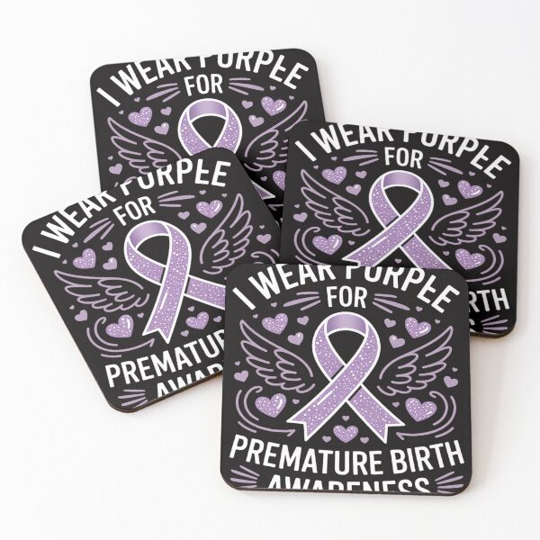 Item preview, Birth Prematurity awareness Purble Ribbon November 2025 designed and sold by HudsonErik.