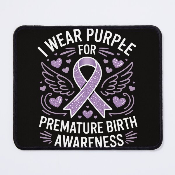 Item preview, Birth Prematurity awareness Purble Ribbon November 2025 designed and sold by HudsonErik.