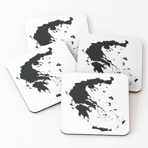 Item preview, greece map black version designed and sold by veibone.