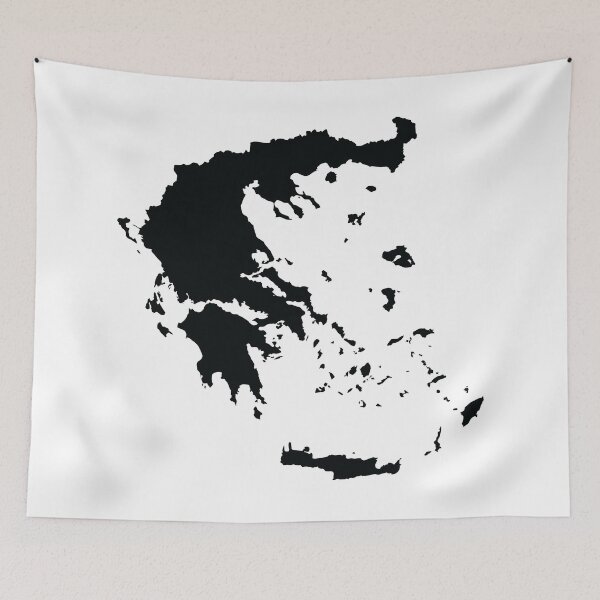 Item preview, greece map black version designed and sold by veibone.