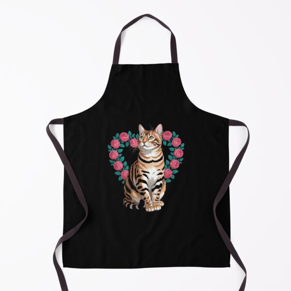 Item preview, Bengal Cat Valentines Day Floral Heart for Cat Lovers designed and sold by IdunayaStore.