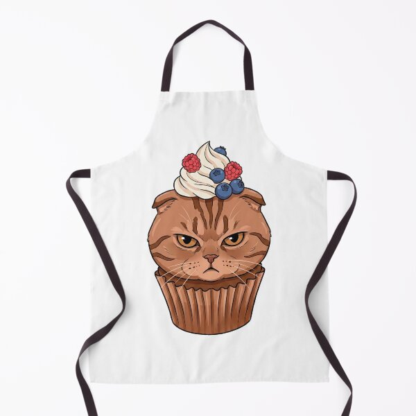 Item preview, Grumpy Chocolate Cat Cupcake designed and sold by Astraskal.