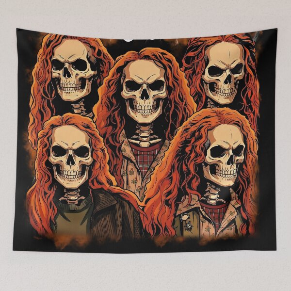 Item preview, Mad Max Metal Skulls - Hawkins Redhead Horror Tribute designed and sold by Coldink.