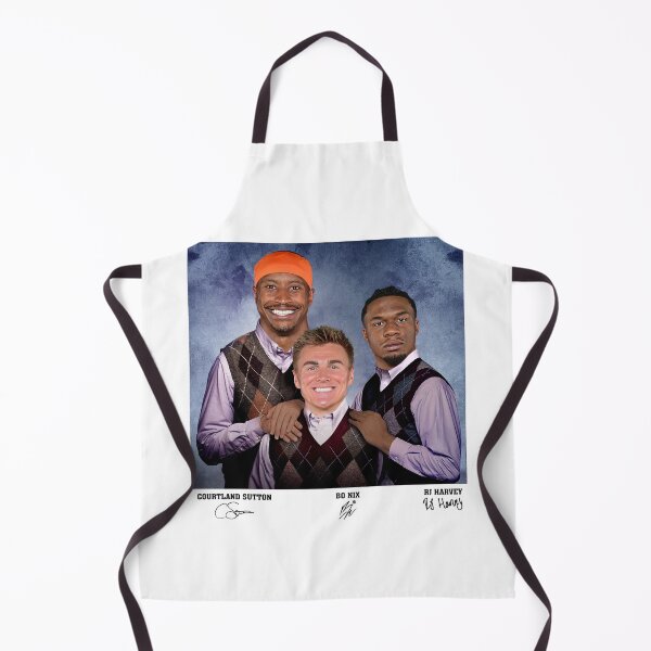 Item preview, Bo Nix RJ Harvey Courtland Sutton Football designed and sold by RebeccaLittlee.