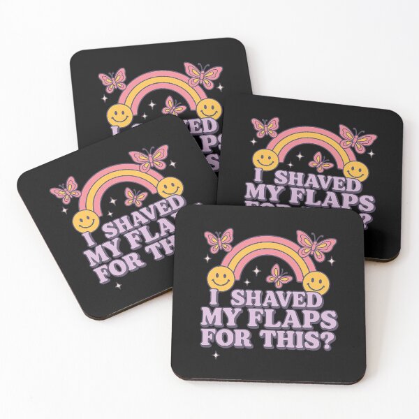 Item preview, I Shaved My Flaps For This Quote – Retro Rainbow Sarcastic Humor Artwork designed and sold by flagylART.